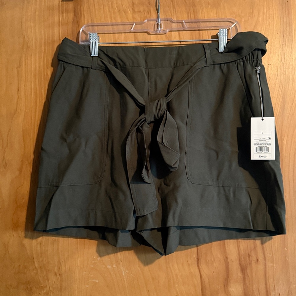 A New Day Khaki Elastic-Waist Shorts